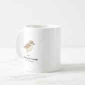 Western Snowy Plover - Vögel in Kalifornien Kaffeetasse (Vorderseite Links)