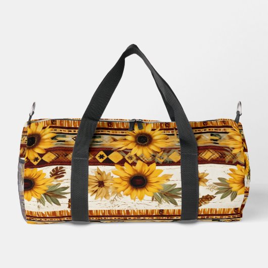 Western Sonnenblume Duffle Bag (Rückseite)