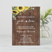 Western Sonnenblume Nichts Extravagant nur Liebe H Einladung (Stehend Vorderseite)