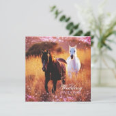 Western-Sonnenuntergang Einladung (Stehend Vorderseite)