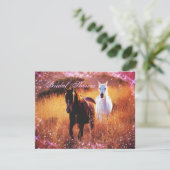 Western-Sonnenuntergang Einladung (Stehend Vorderseite)