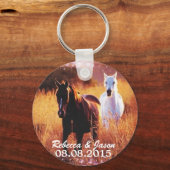 Western-Sonnenuntergang Schlüsselanhänger (Vorderseite)