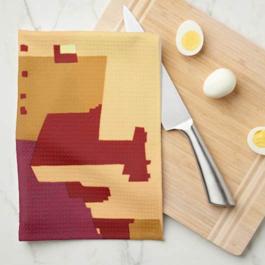 Western Southwest Pueblo WPA National Geschirrtuch (Viertel Falte)