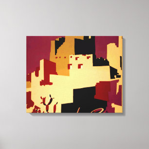 Western Southwest Pueblo WPA National Leinwanddruck