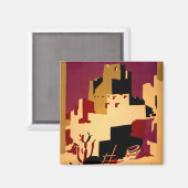 Western Southwest Pueblo WPA National Magnet (Vorderseite/Rückseite)