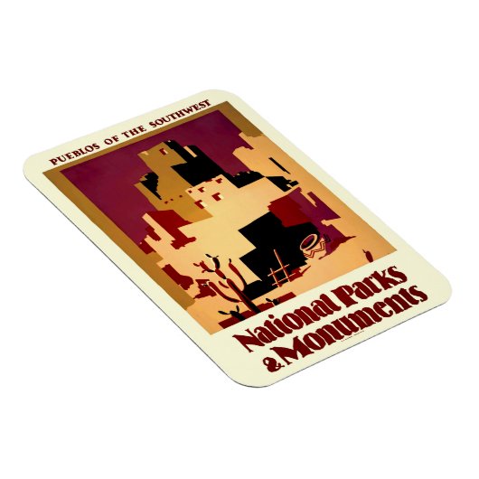 Western Southwest Pueblo WPA National Magnet (Rechte Seite)