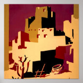 Western Southwest Pueblo WPA National Poster (Vorne)