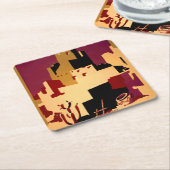 Western Southwest Pueblo WPA National Rechteckiger Pappuntersetzer (angewinkelt)