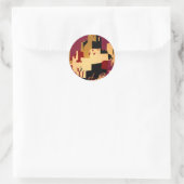 Western Southwest Pueblo WPA National Runder Aufkleber (Tasche)