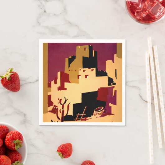 Western Southwest Pueblo WPA National Serviette (Beispiel)