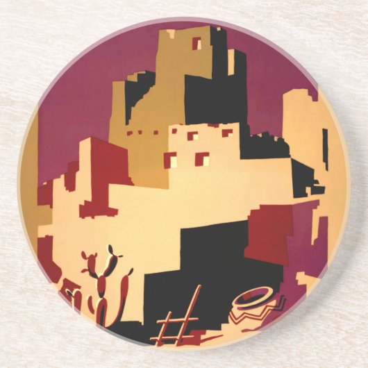 Western Southwest Pueblo WPA National Untersetzer (Vorne)