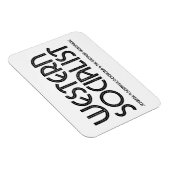 Western Sozialistischer Weißmagnet Magnet (Rechte Seite)