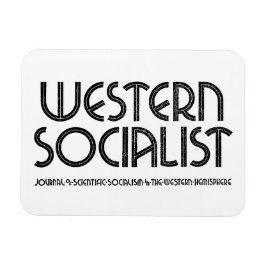 Western Sozialistischer Weißmagnet Magnet