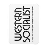Western Sozialistischer Weißmagnet Magnet (Vertikal)