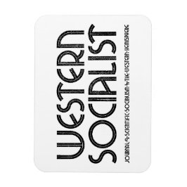Western Sozialistischer Weißmagnet Magnet