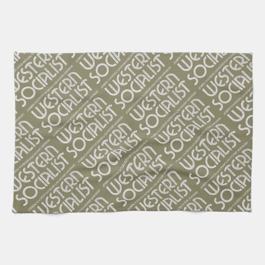 Western sozialistisches beige teatowel küchentuch (Horizontal)