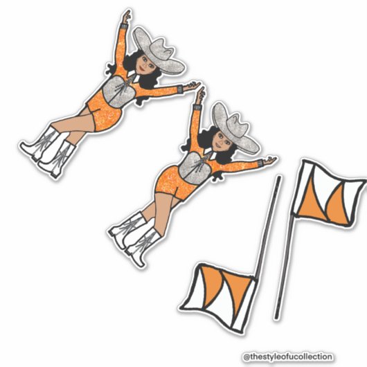 Western Spark Orange Silver Stickers #2 Aufkleber (Vorderseite)