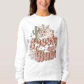 Western Spooky Babe Ghost Halloween Sweatshirt (Vorderseite)