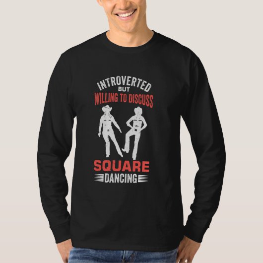Western Square Tancing Design für einen Square Dan T-Shirt (Vorderseite)