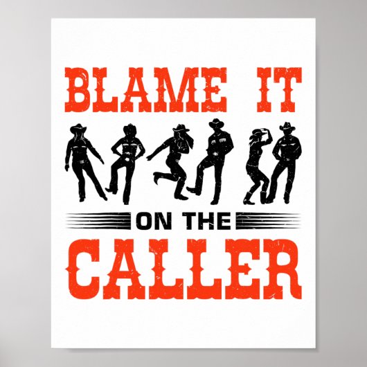 Western Square tanzt Design für einen Square Dance Poster (Vorne)