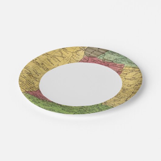 Western Staaten 2 Pappteller (Schrägansicht)