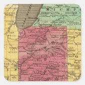 WESTERN STAATEN 2 QUADRATISCHER AUFKLEBER (Vorderseite)