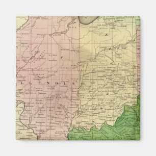 Western Staaten Olney Karte Magnet