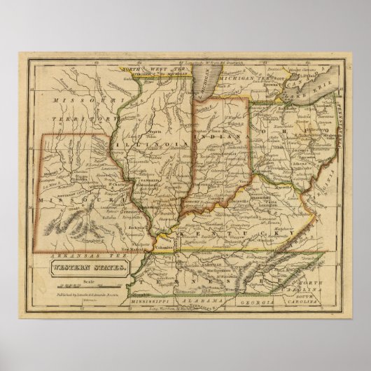 Western Staaten Poster (Vorne)