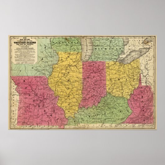 Western Staaten, USA Poster (Vorne)
