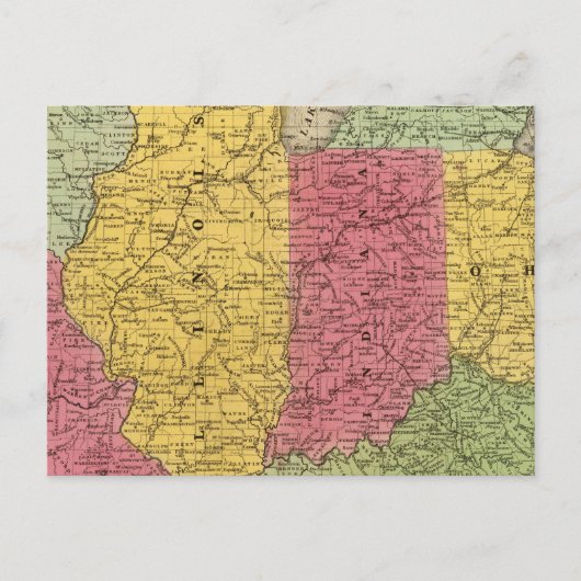 Western-Staaten, USA Postkarte (Vorderseite)