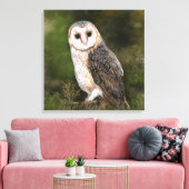 Western Stall Owl Canvas drucken - Malerei Leinwanddruck (Insitu (Wohnzimmer))