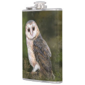 Western-Stall-Owl-Flasenmalerei Flachmann (Links)
