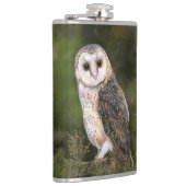 Western-Stall-Owl-Flasenmalerei Flachmann (Rechts)