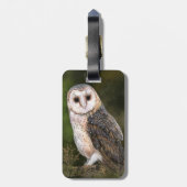 Western Stall Owl Gepäckmarke Gepäckanhänger (Rückseite vertikal)