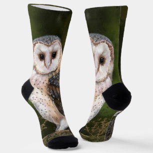 Western Stall Owl Socken Gemälde