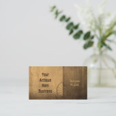 Western Stall Rustikale Sepia Land Vintage Textur Visitenkarte (Stehend Vorderseite)