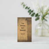 Western Stall Rustikales Land Vintag Sepia Textur Visitenkarte (Stehend Vorderseite)