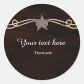 Western Star Country Gastgeschenk Aufkleber (Vorderseite)