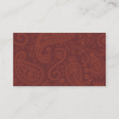 Western-Star-Escortkarte Platzkarte (Rückseite)