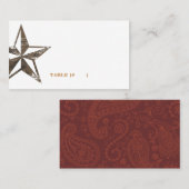 Western-Star-Escortkarte Platzkarte (Vorne/Hinten)