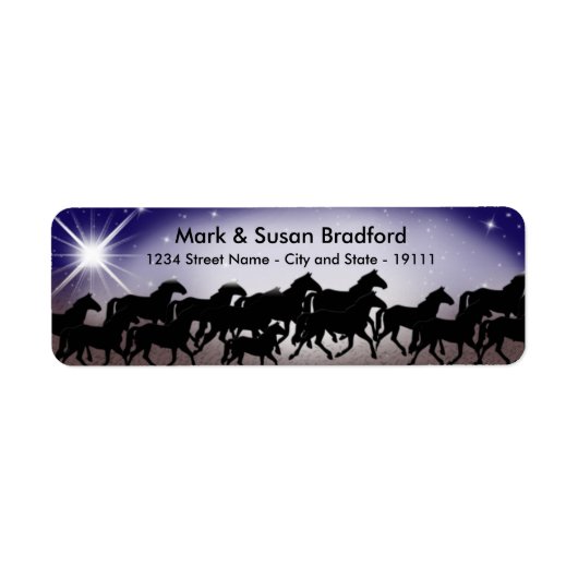 WESTERN STARRY NIGHT/PORSES - RÜCKKEHR ETIKETTEN (Vorne)