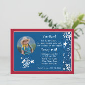 Western Stars Foto Einladung (Stehend Vorderseite)