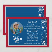 Western Stars Foto Einladung (Vorne/Hinten)