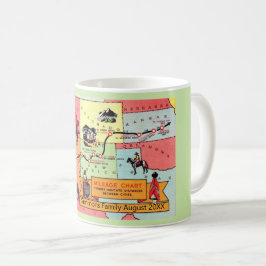 Western States Map Custom Mug Kaffeetasse
