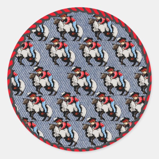Western Stickers Rodeo Mutton Busting (Vorderseite)