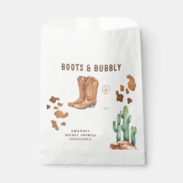 Western Stiefel & Bubbly Brautparty Geschenktütchen