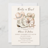 Western-Stiefel oder Buggeschlechtsdarstellung Einladung (Vorderseite)