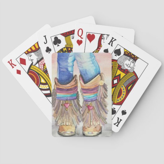 Western-Stiefel Spielkarten (Rückseite)