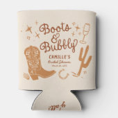Western Stiefel und Bubbly Brautparty können kühle Dosenkühler (Rückseite)