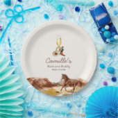 Western Stiefel und Bubbly Brautparty Pappteller (Party)